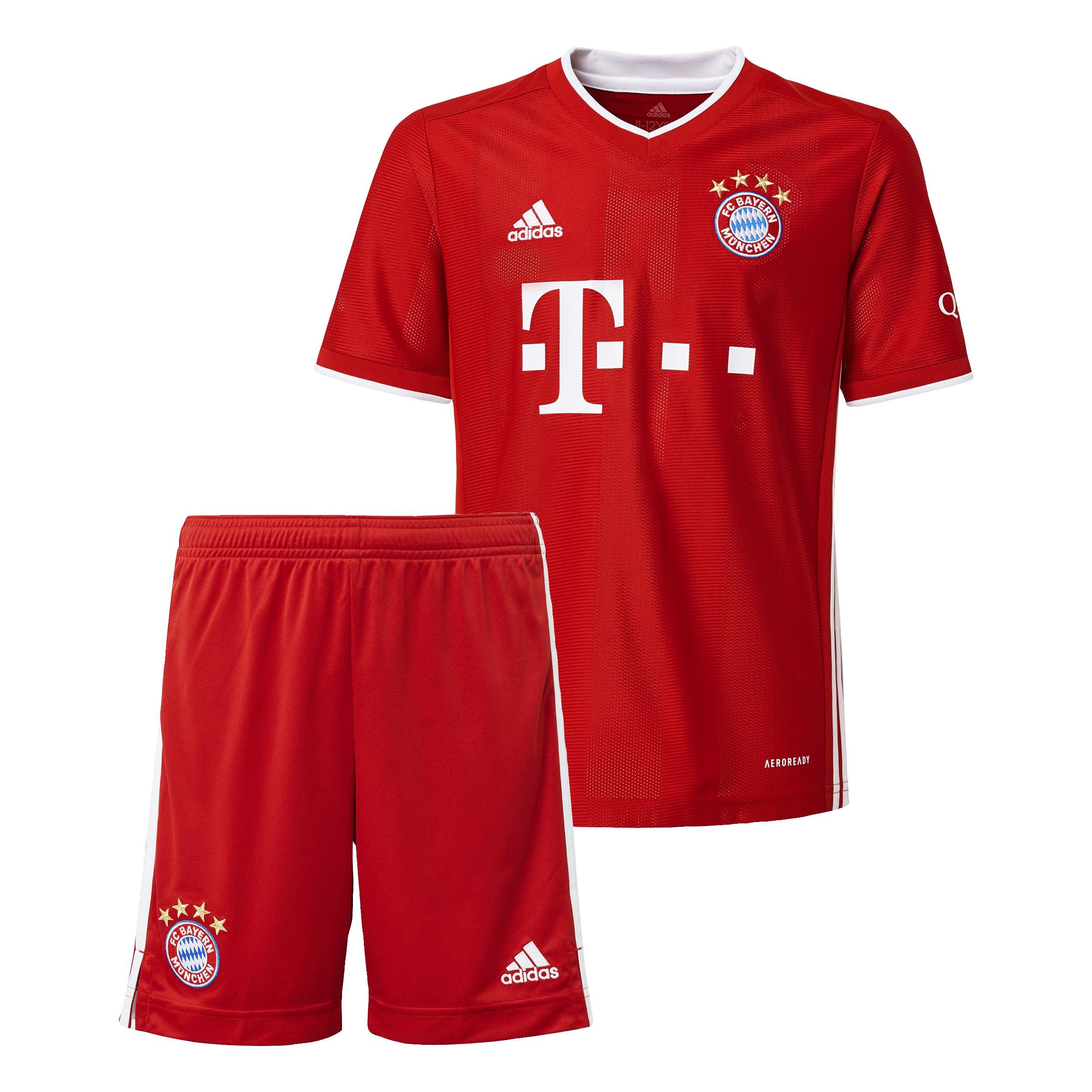 Trikot Bayern München Heim Kinder 2020-21 Rote Fussballtrikots Günstig